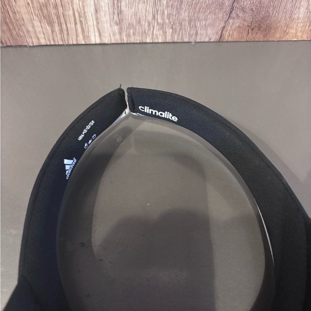Adidas Black and White Visor Hat - Picture 5 of 5